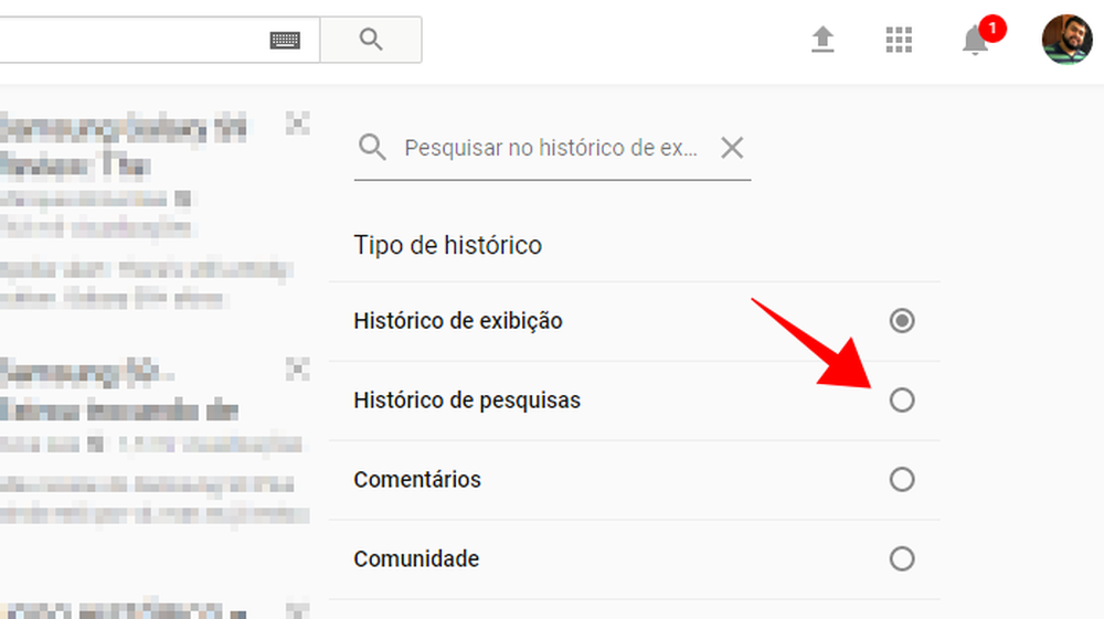 Como apagar o histórico de pesquisas do YouTube