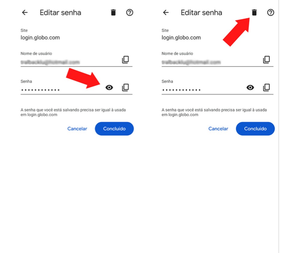Confira como apagar senhas salvas no Google Chrome — Foto: Reprodução/Mariana Tralback