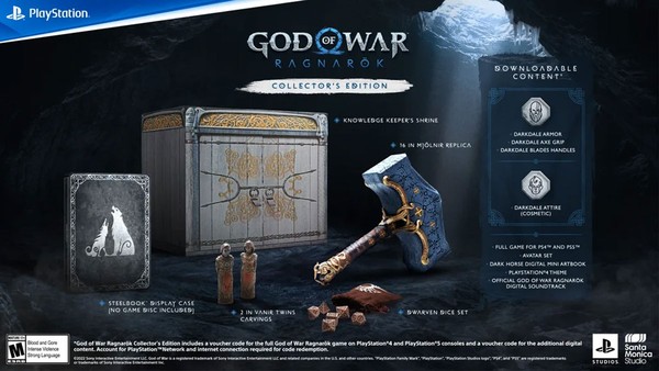 Jogadores reclamam que as edições de colecionador de God of War: Ragnarok  estão sendo enviadas sem