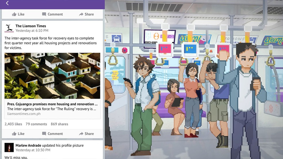 Until Then é um jogo de aventura focado em narrativa com visuais que misturam 2D e 3D — Foto: Reprodução/Steam