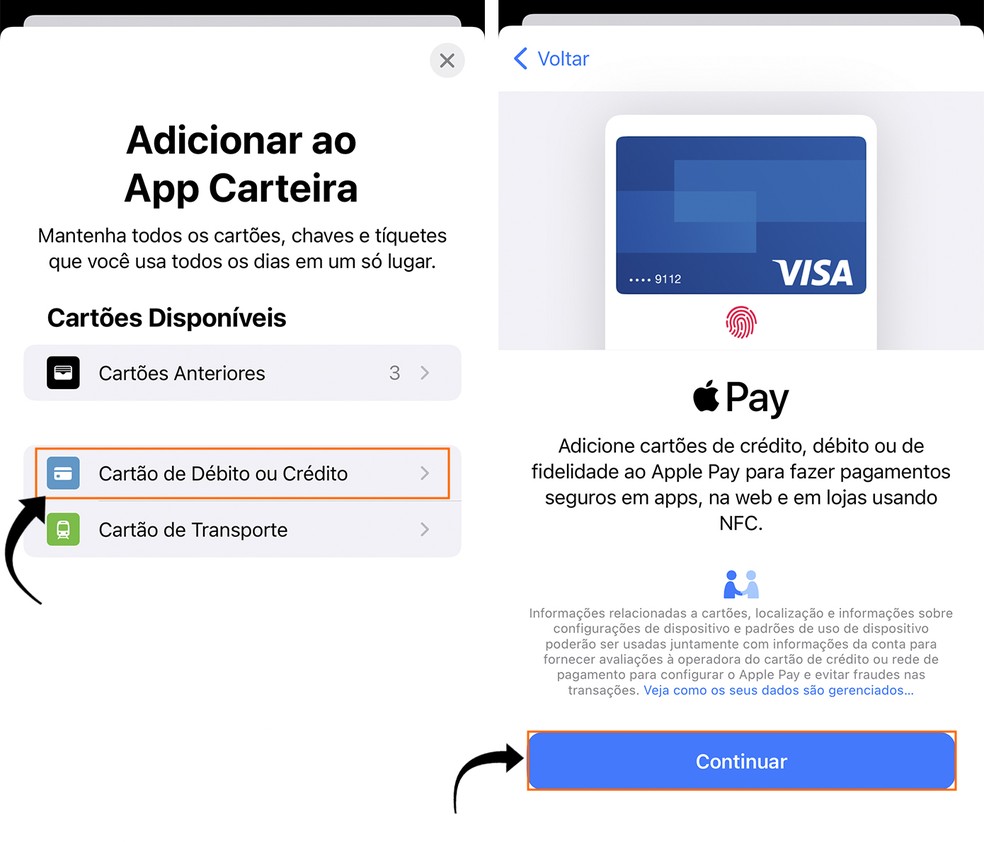 Remover os cartões virtuais do Wallet da Apple evita pagamentos não autorizados por aproximação — Foto: Reprodução/Barbara Mannara