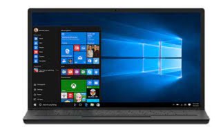 Menu do Windows 10 em destaque