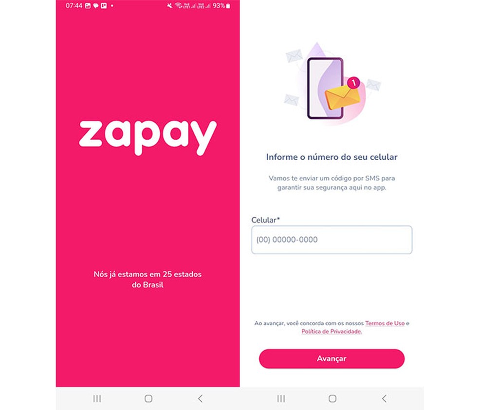 Aplicativo Zapay permite consultar débitos do veículo e realizar pagamentos das despesas — Foto: Reprodução/Marcela Franco