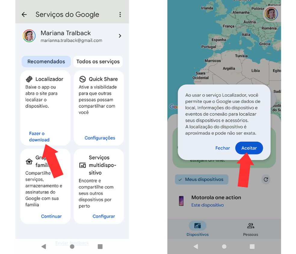  Reprodução/Mariana Tralback