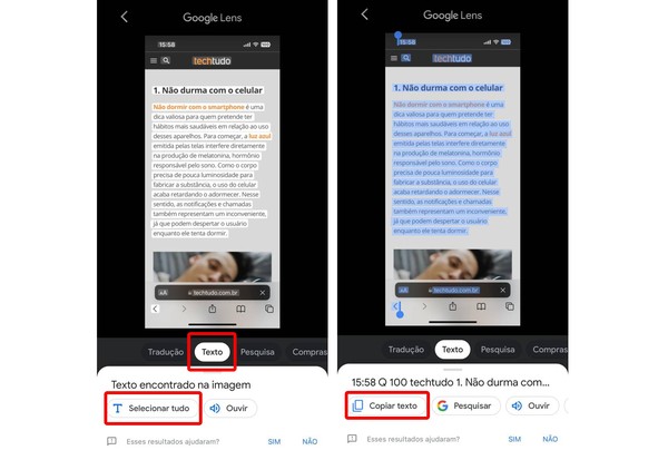 Google Lens agora lê e envia textos do celular para o computador - TecMundo