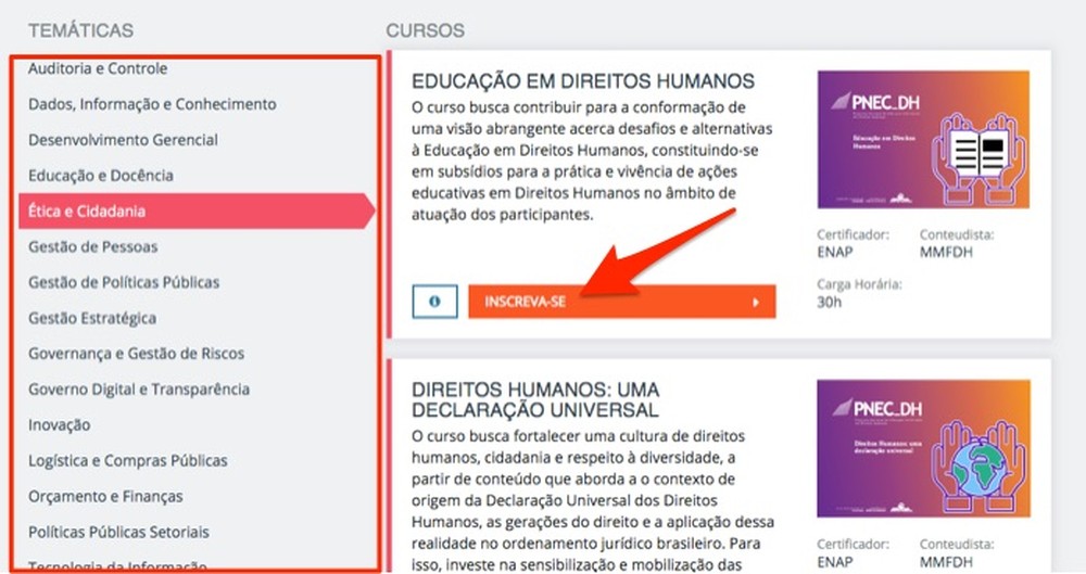Como fazer cursos online grátis na Escola Virtual do Governo