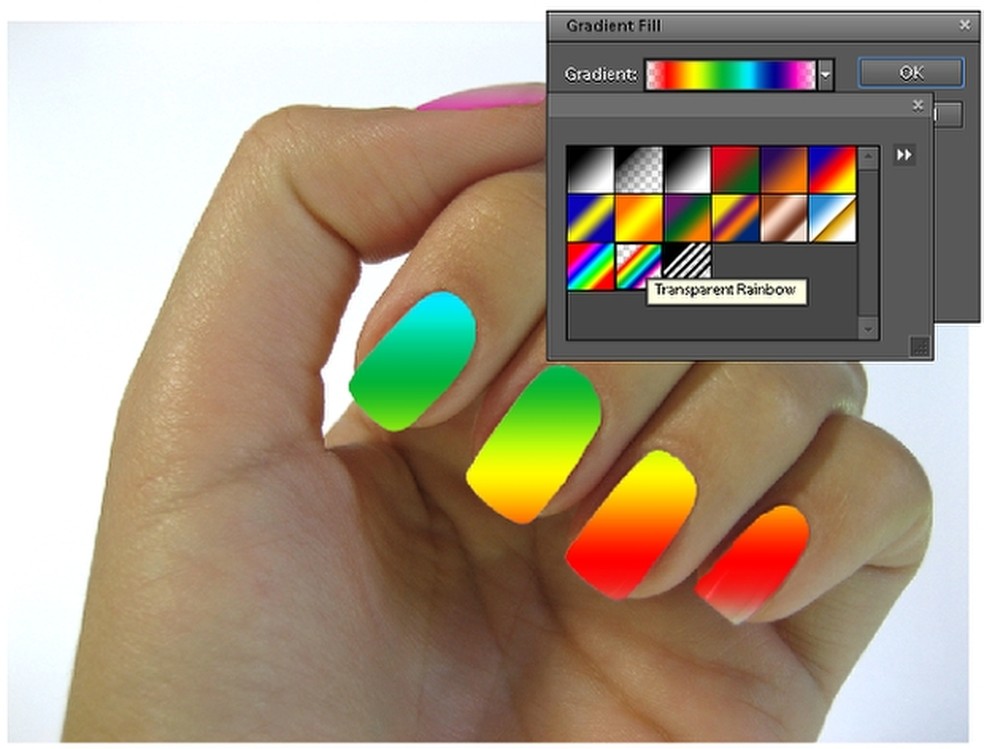 Deixando as unhas multicoloridas com o Photoshop Elements 9
