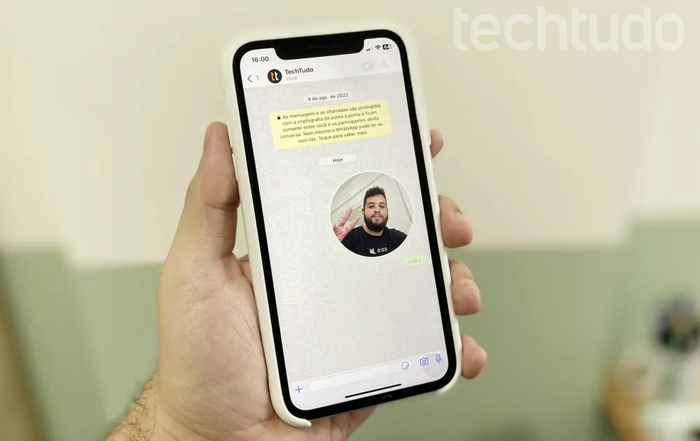 Saiba como enviar mensagem de vídeo no WhatsApp, novo recurso do mensageiro — Foto: Rodrigo Fernandes/TechTudo