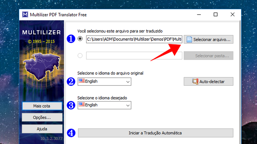 Como traduzir textos e documentos em PDF com o Multilizer