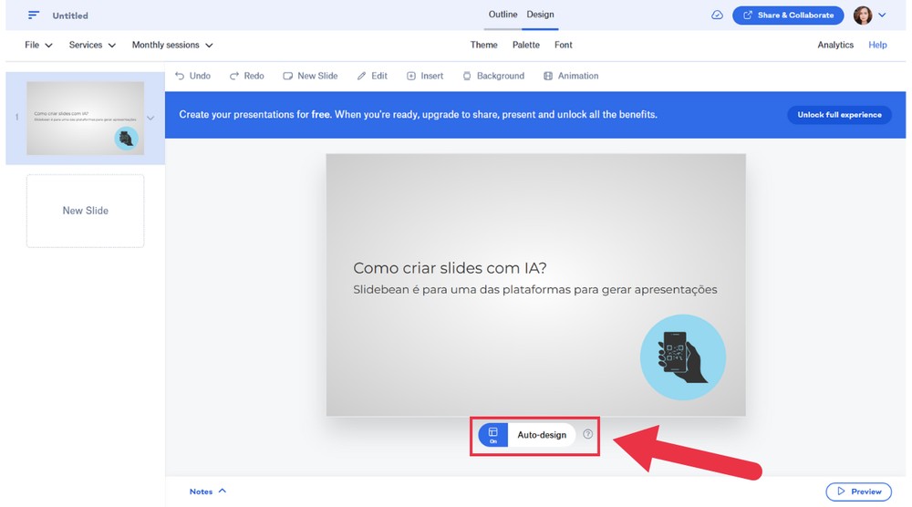 Slidebean como usar site com ia que cria slides