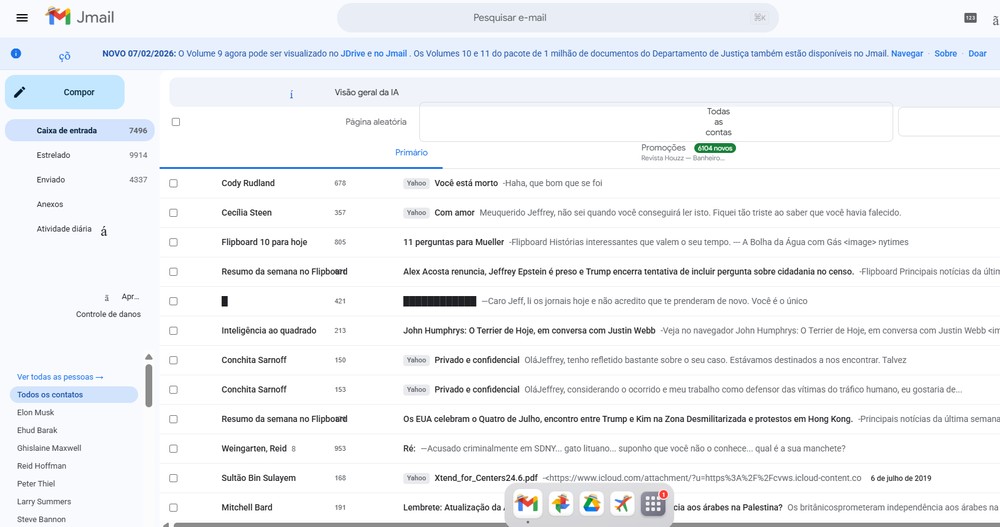 Americanos criam site que reúne e-mails e documentos ligados ao caso ...