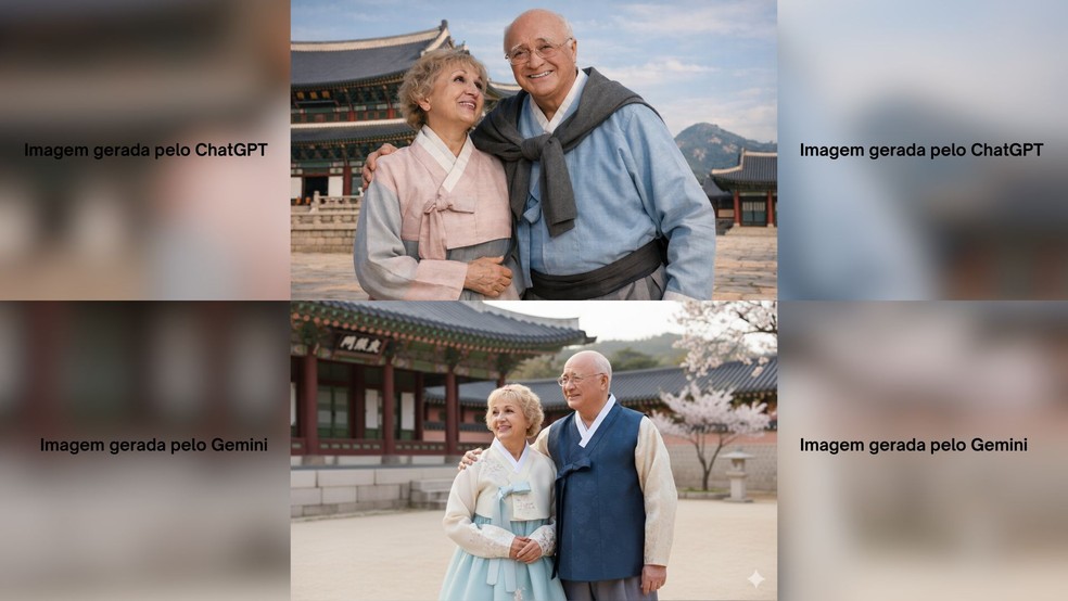  Reprodução/ChatGPT e Gemini Google