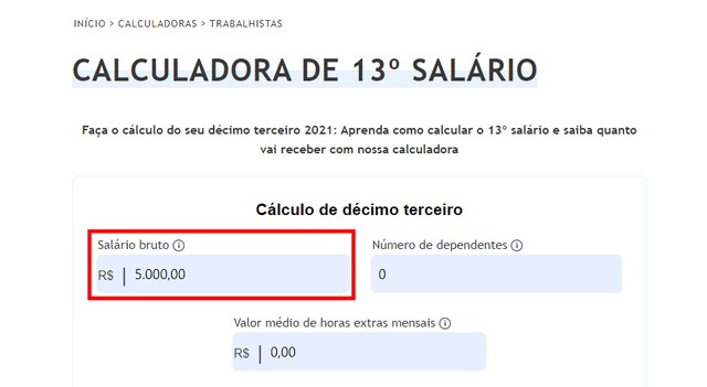Como Fazer O 13 Salário No Dominio