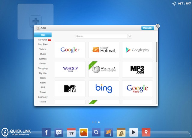 Acesse o Facebook rápido e fácil com dock ao estilo Mac OS no Chrome