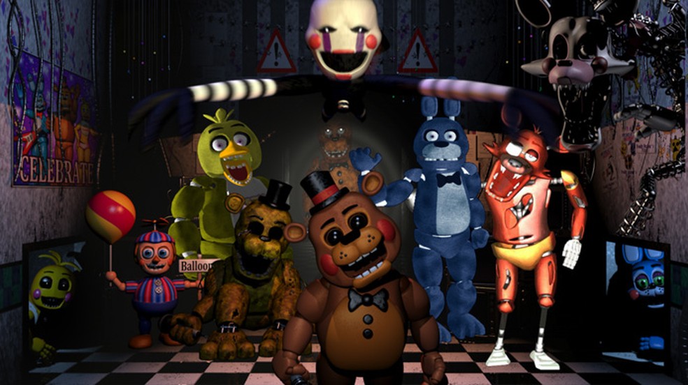 A natureza da personalidade de Puppet é um mistério desconhecido em Five Nights At Freddy's — Foto: Reprodução/Unblocked Games at School