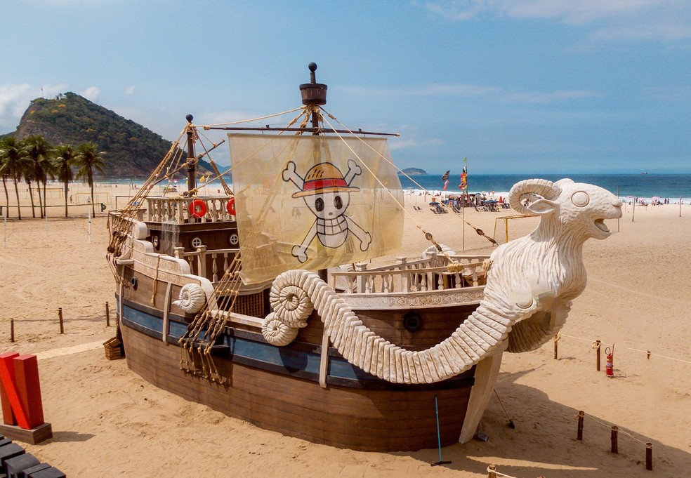One Piece em Copacabana? Público pode visitar navio em ação da Netflix