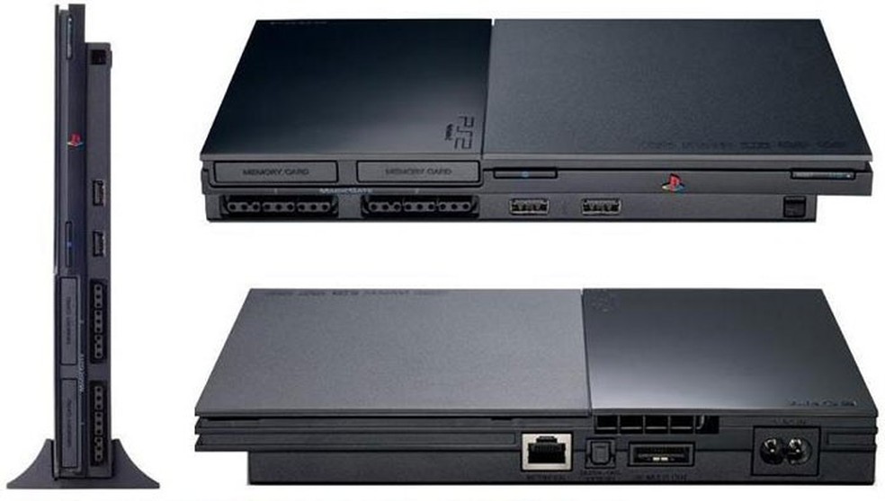 PS2 Playstation 2 com caixa acrílica e manual de jogo
