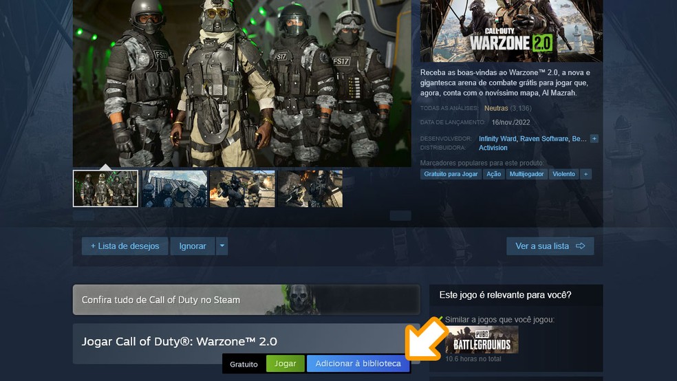 Call of Duty Warzone 2.0: como baixar o jogo para PlayStation