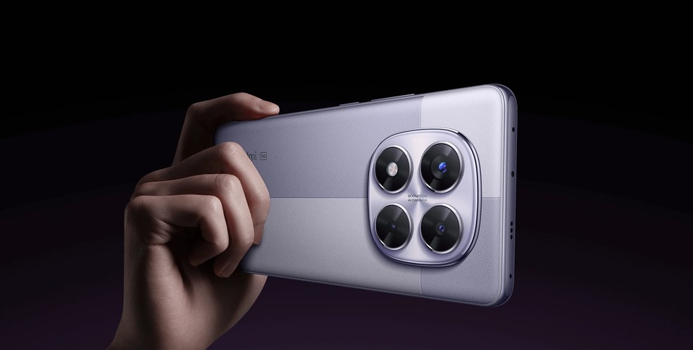 Conjunto de câmeras do Redmi Note 14 Pro 5G — Foto: Reprodução/Xiaomi