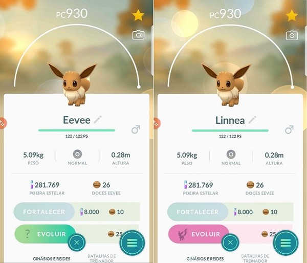 Como controlar a evolução do seu Eevee no Pokémon GO - Aplicativos