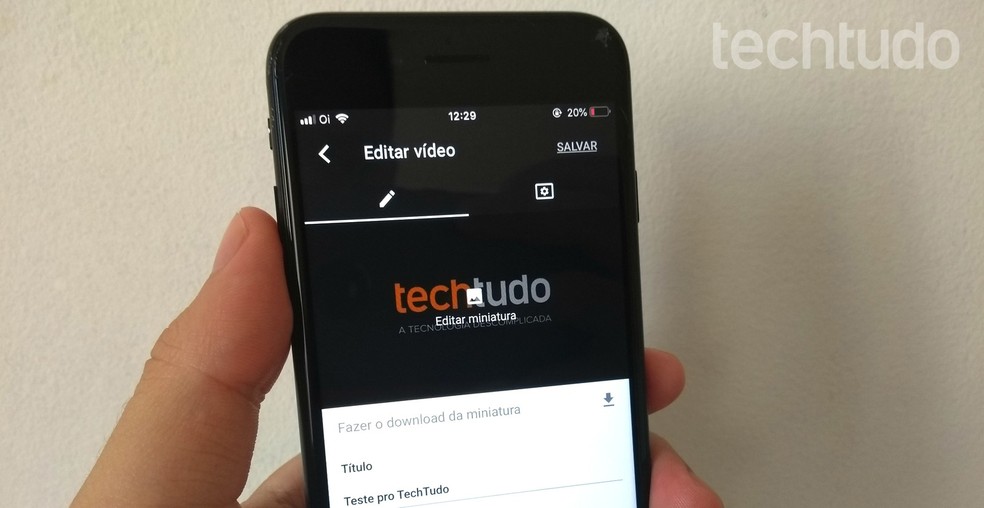 Como colocar capa no vídeo do YouTube pelo celular