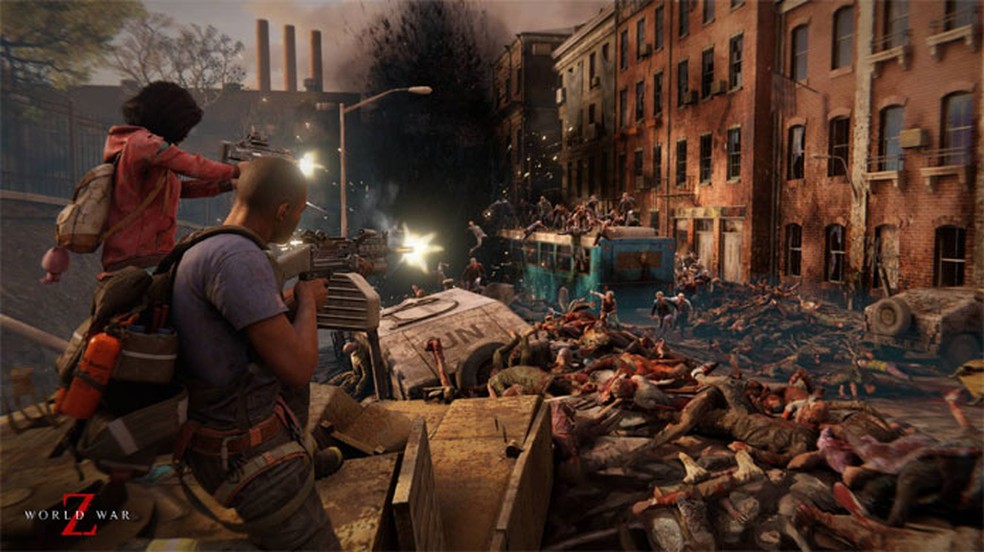 World War Z: Aftermath é um game multiplayer de tiro com batalhas intensas contra hordas numerosas de zumbis — Foto: Divulgação/Saber Interactive
