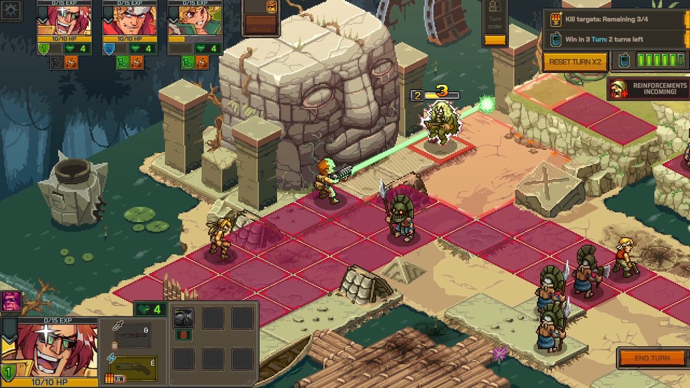 Metal Slug Tactics tem visão isométrica comabte em turos — Foto: Reprodução/Steam
