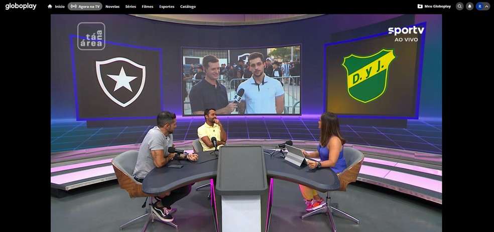 Jogo Goiás ao vivo: veja como assistir pelo Globoplay na retransmissão do Sportv — Foto: Reprodução/Rodrigo Fernandes