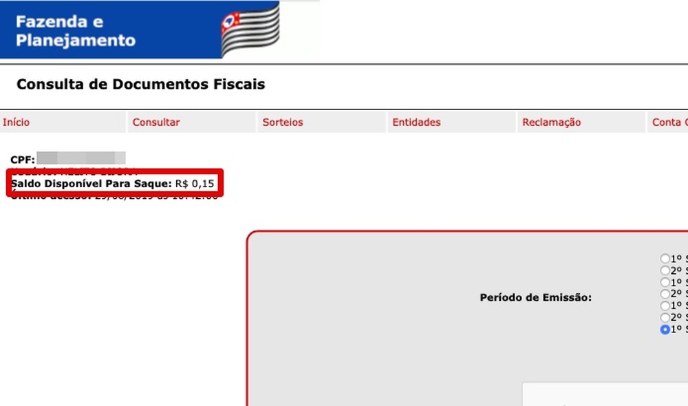 Nota Fiscal Paulista Como Fazer Cadastro E Consultar Saldo Para Resgate 6986
