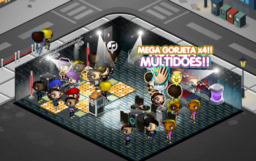 Club VIP é um game para Facebook que coloca o jogador no papel de DJ