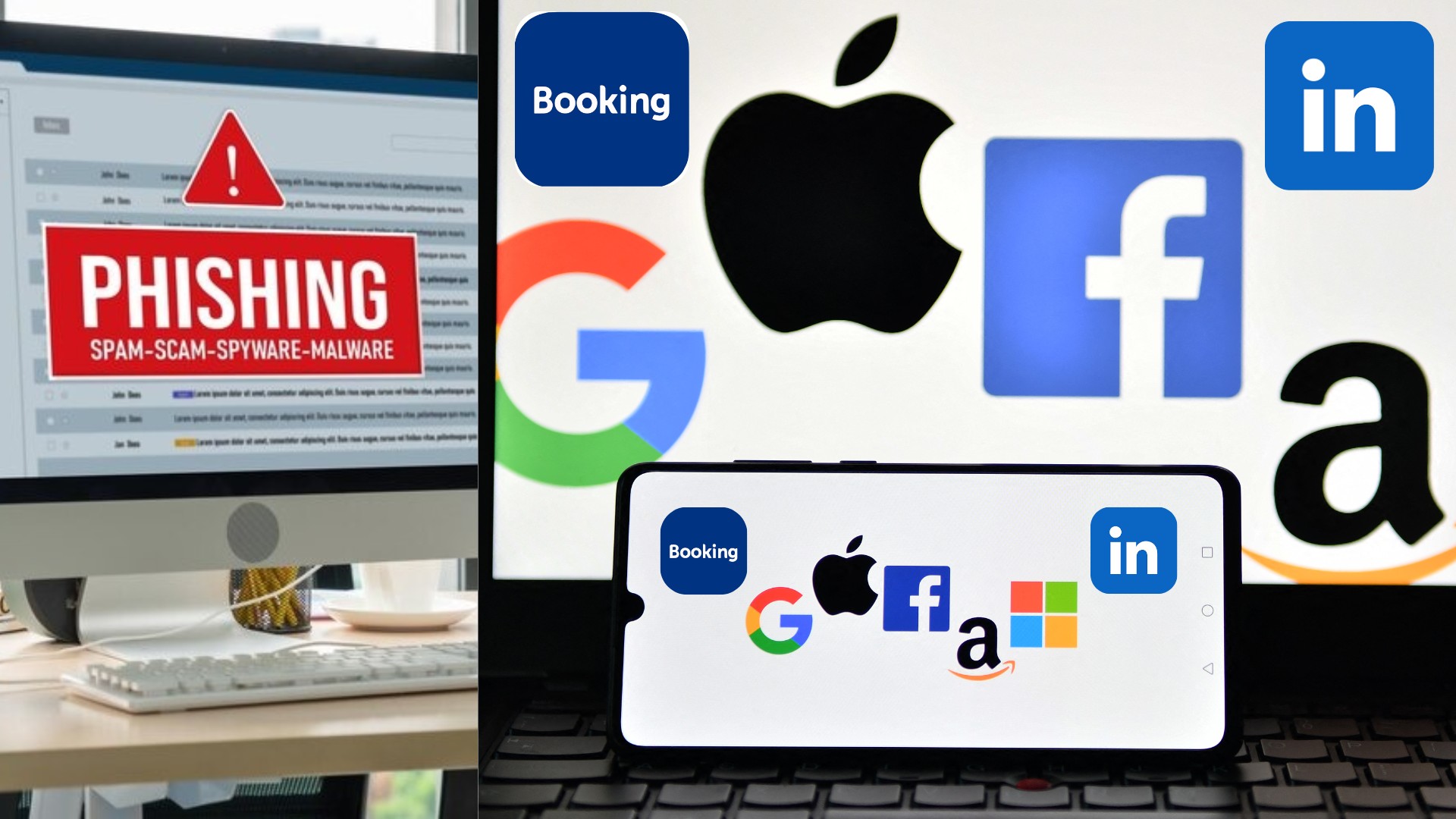 9 marcas favoritas de golpistas e como se proteger; Google e Microsoft lideram