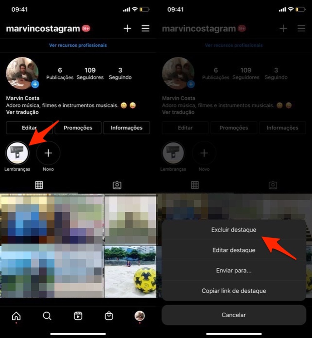 Como apagar destaques dos Stories do Instagram