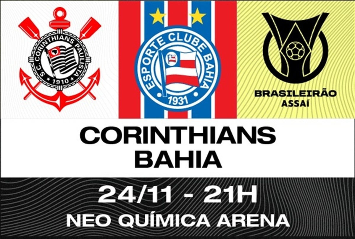 Jogos de hoje: Corinthians x Bahia e mais. Veja horários e onde assistir ao  vivo