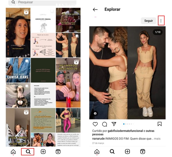 Como mudar as sugestões do Instagram