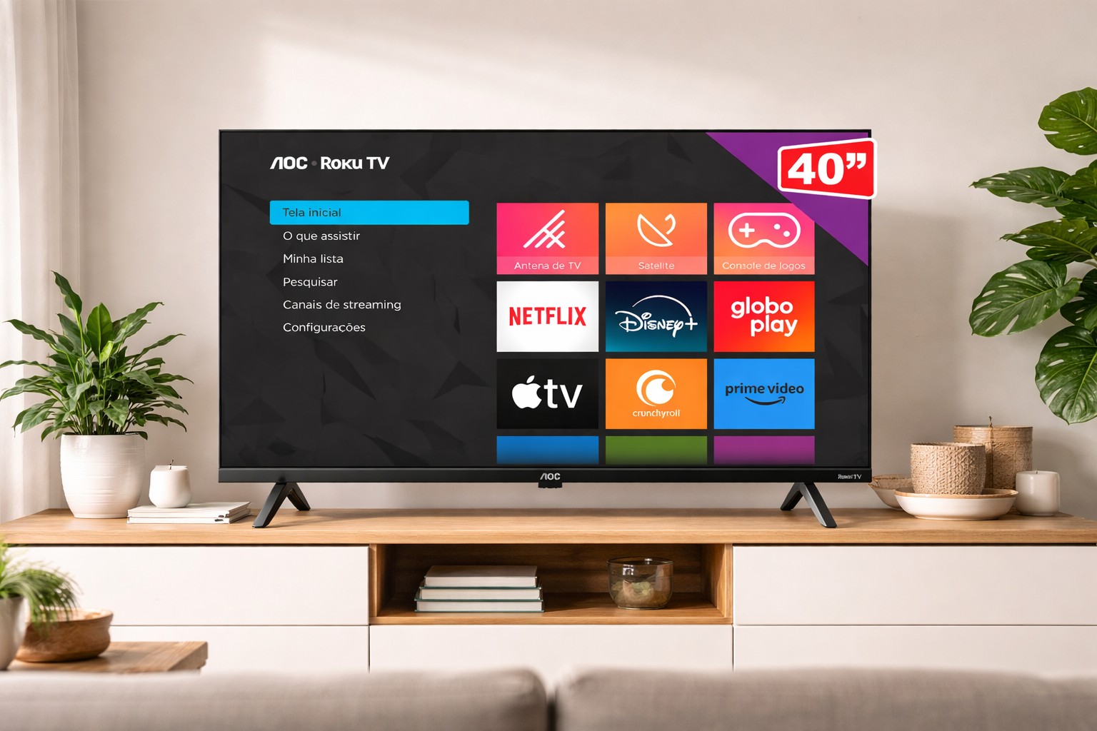 TV de 40 polegadas está saindo por menos de R$ 1.200 na Shopee
