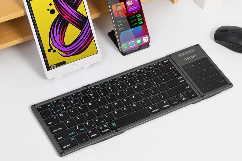 Teclado dobrável: conheça o modelo compacto com touchpad integrado