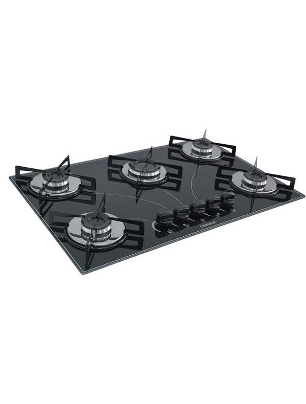 Fogão Cooktop Gás 5 Bocas Ultra Chama Chamalar