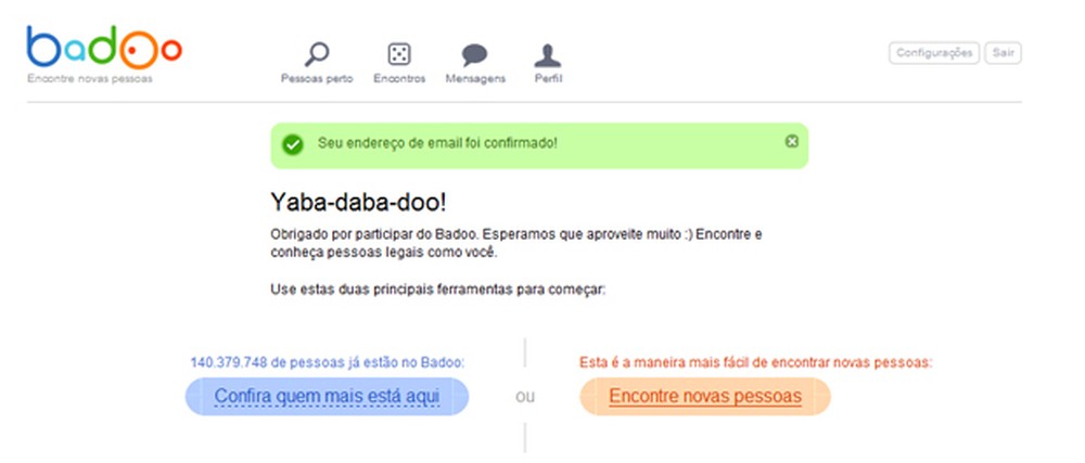 Como criar uma conta no Badoo