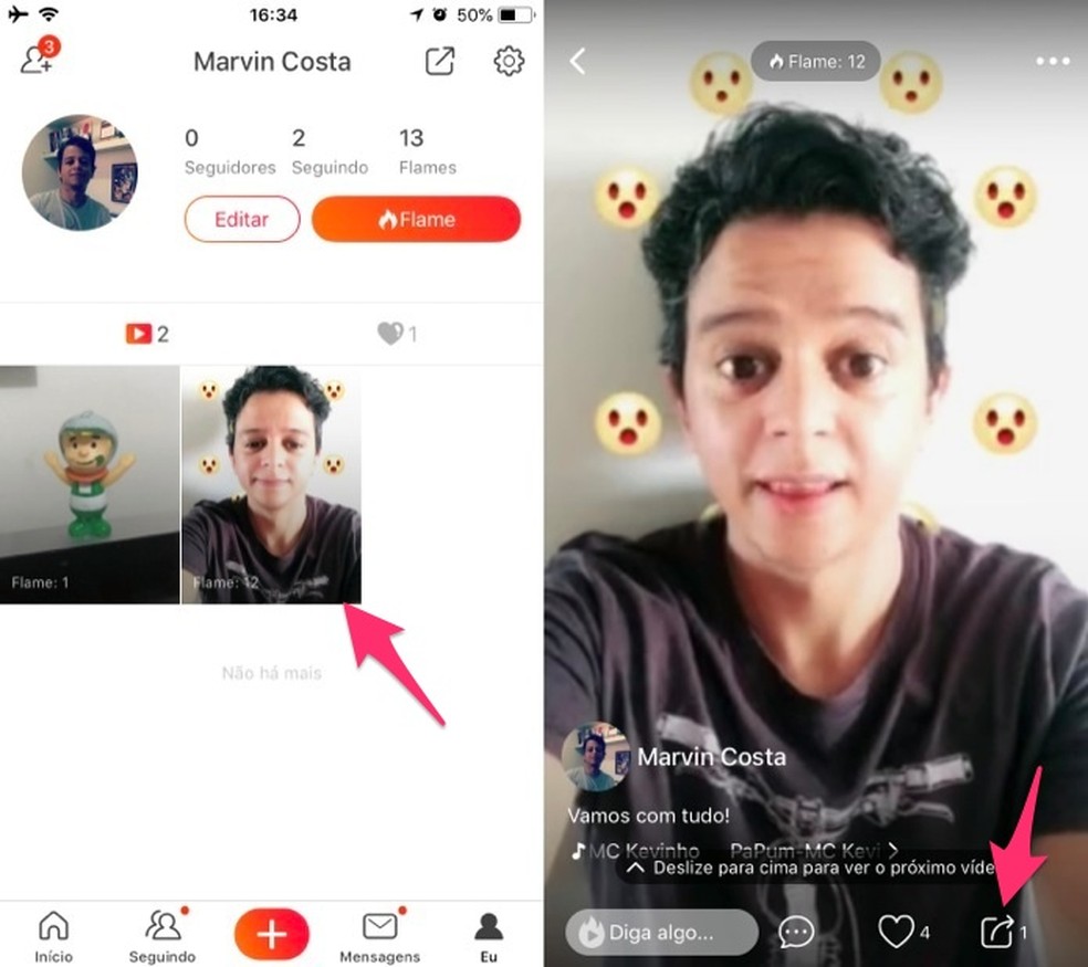Como criar GIF com vídeos do Vigo Video