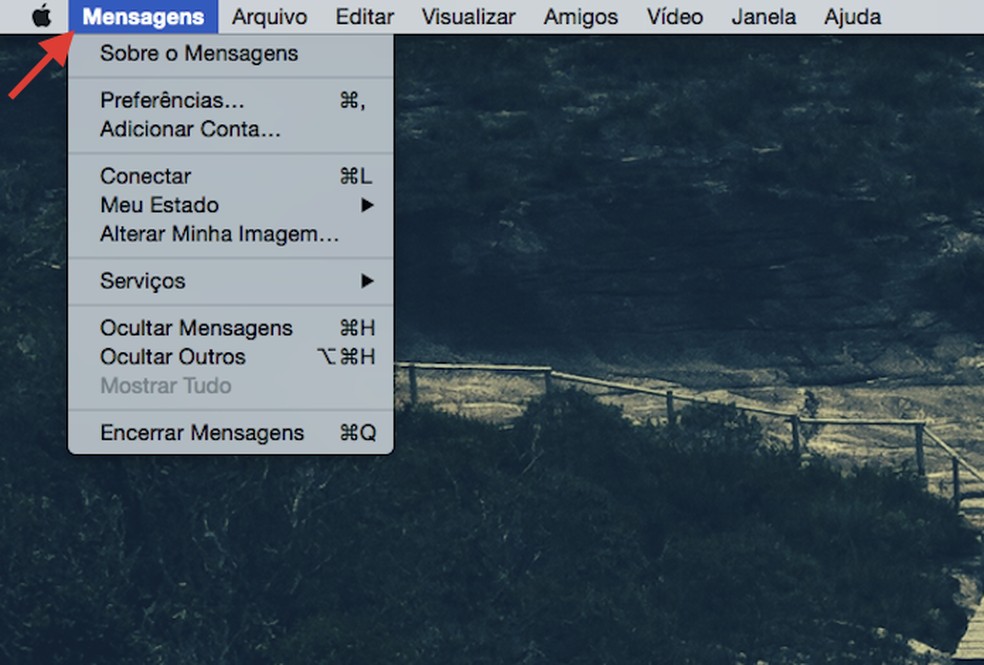 Enviar fotografias e vídeos na aplicação Mensagens no Mac