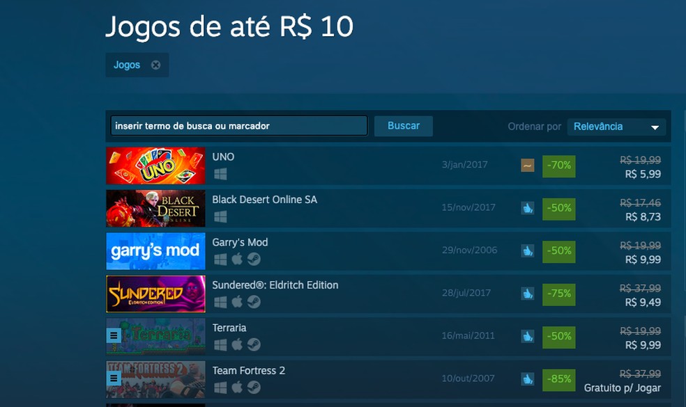 Promoção de Verão na Steam: 6 jogos com preços imperdíveis - Tecnologia -  Estado de Minas