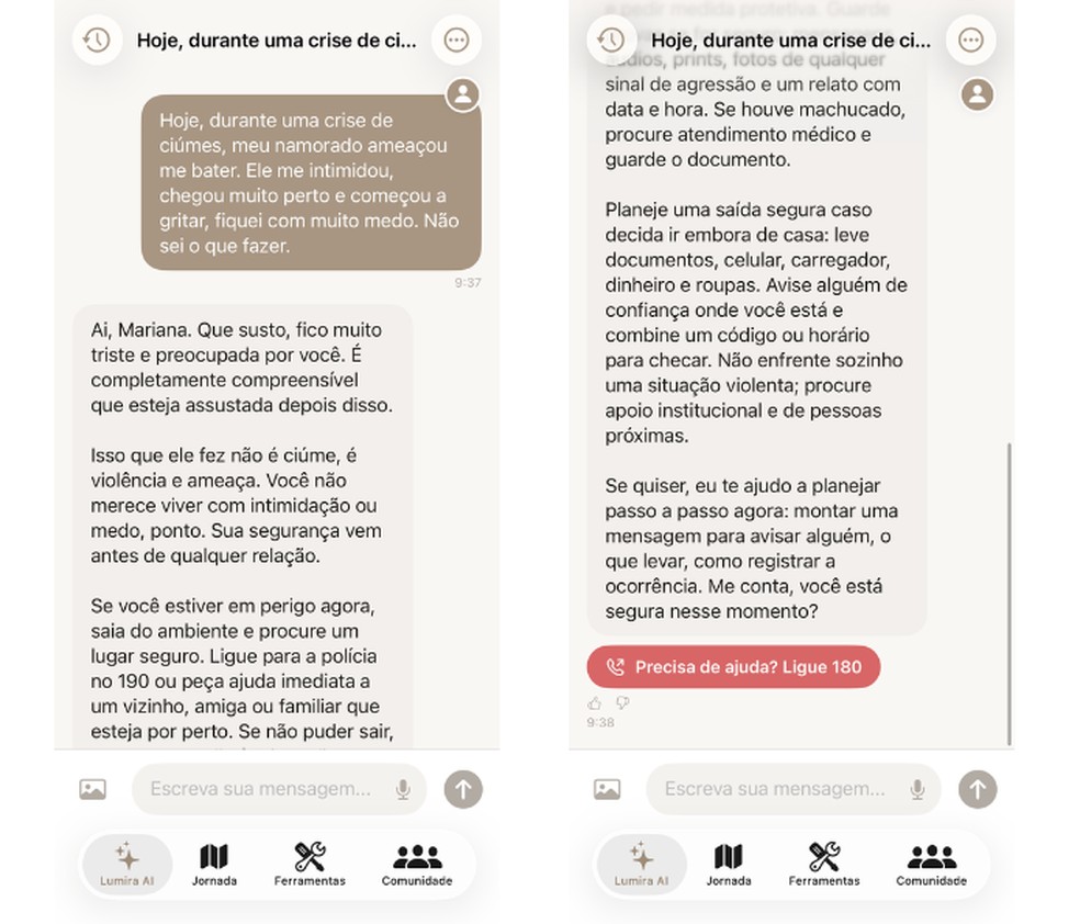  Reprodução/Mariana Tralback