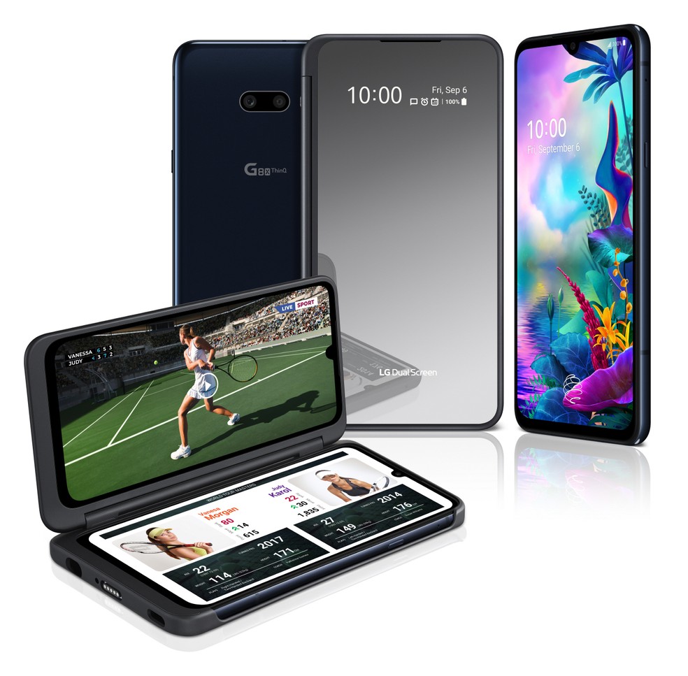 6,4' Tela Ram 6gb 128gb 4g Thinq G8x LG G8X スマートフォン　LG Câmera Revisado 12mp 携帯電話本体
