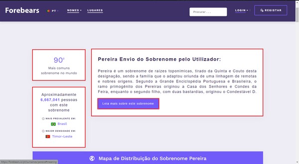 Forebears: como usar site para saber quantas pessoas têm seu sobrenome