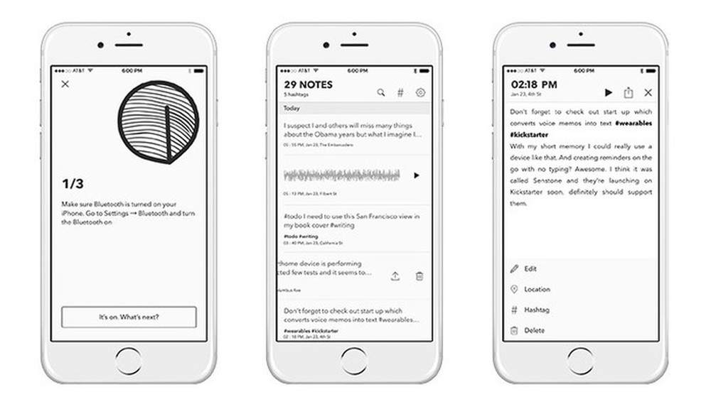Senstone: gravador de voz inteligente transforma suas ideias em texto