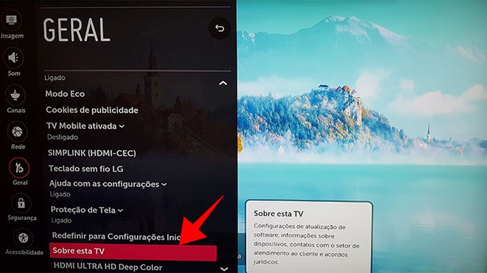 Como atualizar o firmware de uma smart TV da LG