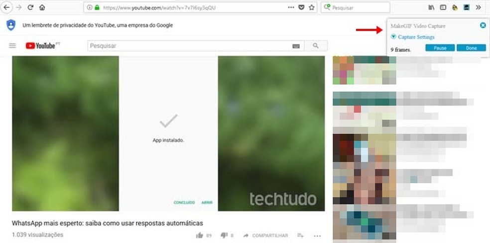 Extensão do Chrome ativada no Firefox — Foto: Reprodução/Taysa Coelho