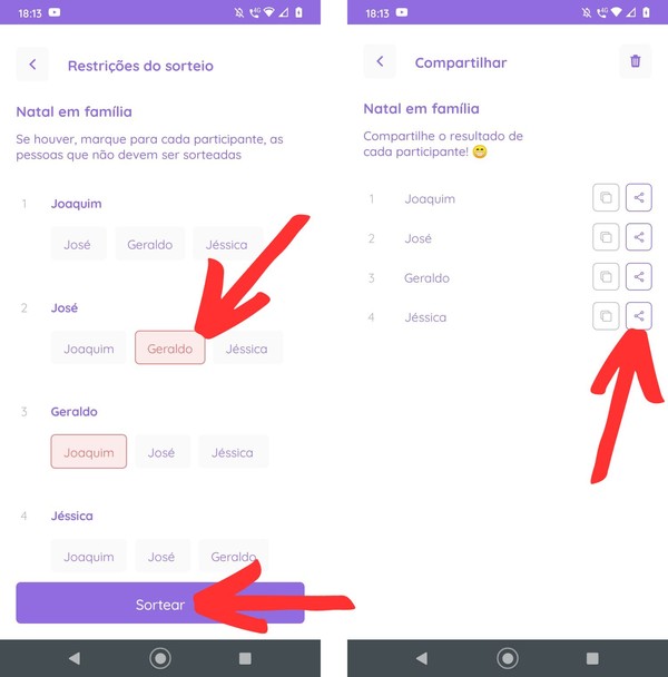 Como fazer sorteio do amigo secreto online e enviar no WhatsApp