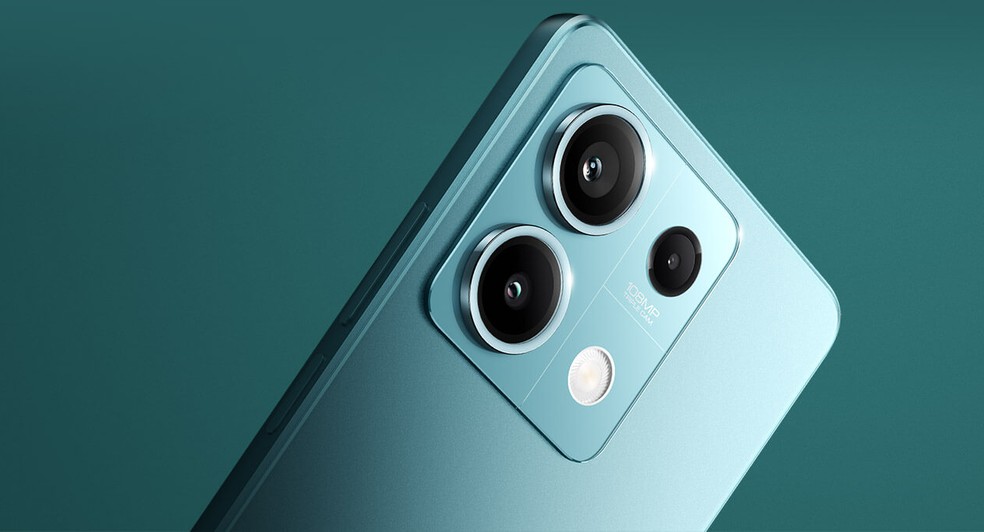O Redmi Note 13 tem uma câmera principal de 108 megapixels — Foto: Reprodução/Xiaomi