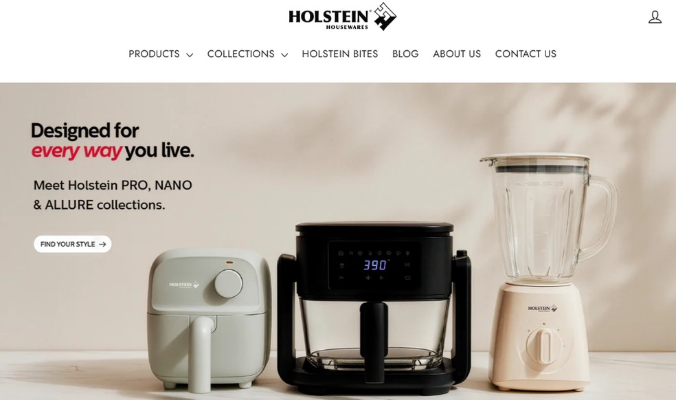  Reprodução/Holstein Housewares Site